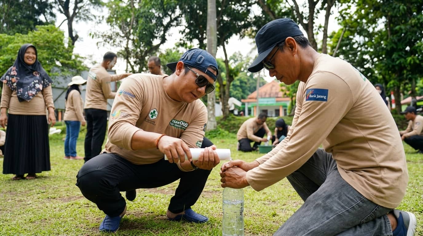 Dokumentasi kegiatan outbound Guci Tegal 5